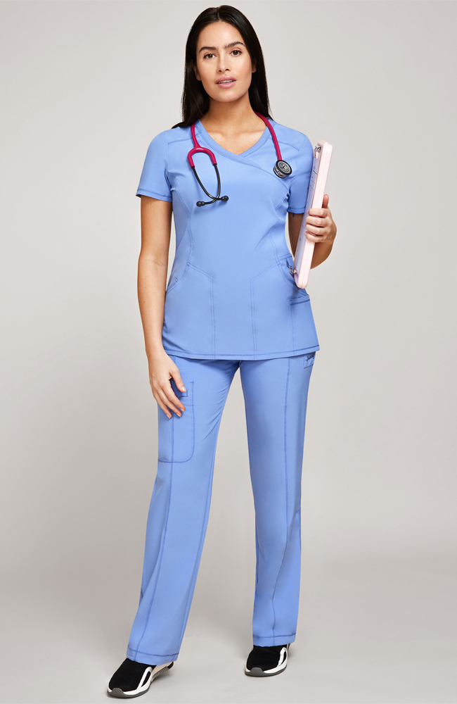Infinity Mock Wrap Top - Everything Uniforms