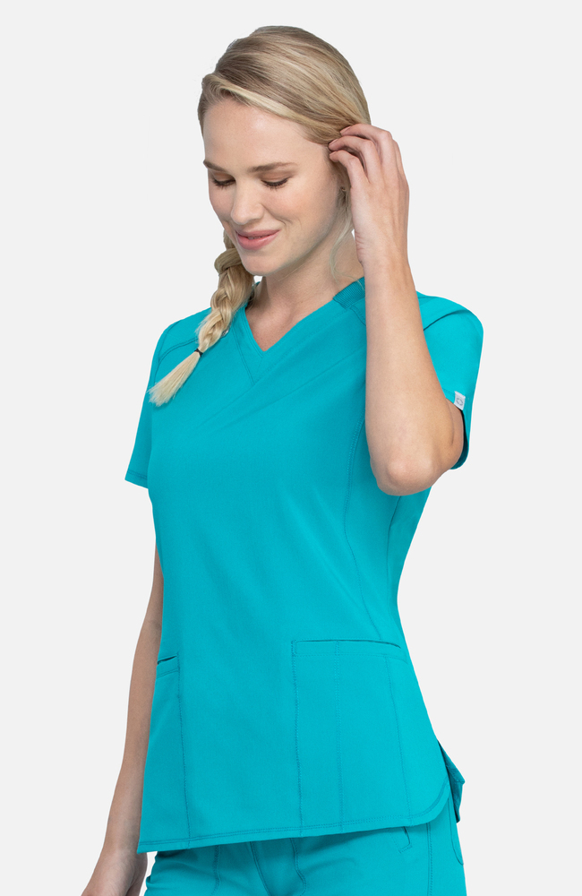 Women's WonderWink INDY™ Notch-Neck Scrub Tops